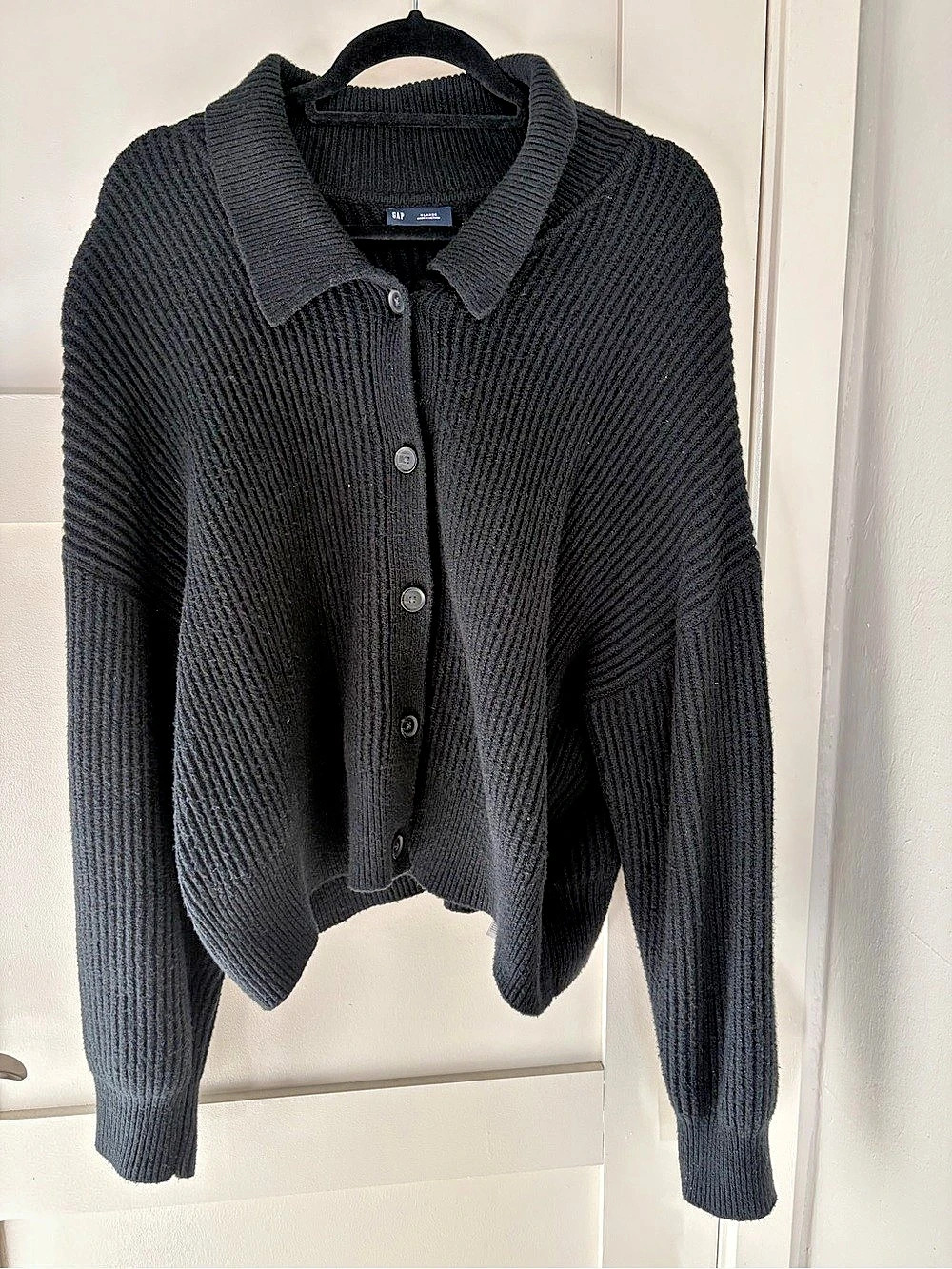 Gap Women's Knit Cardigan in Black, Size XL, Like New